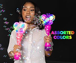 10 Hole LED Butterfly Bubble Wand