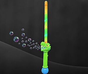 10 Hole LED Dinosaur Bubble Sword