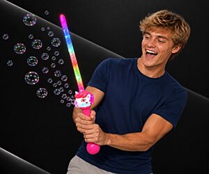 10 Hole LED Unicorn Bubble Sword