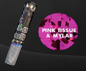 12" Gender Reveal Confetti Cannon - Pink Mix