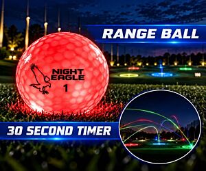 30 Second LED Range Golf Ball - Red