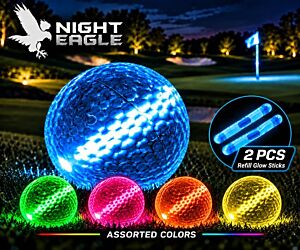 Assorted Colored Glow Night Golf Balls