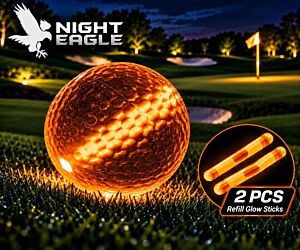Orange Glow Stick Golf Balls