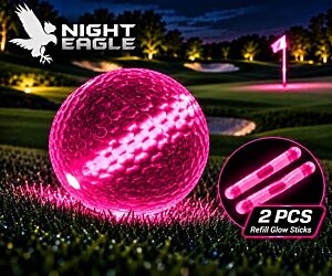 Pink Glow Stick Golf Balls