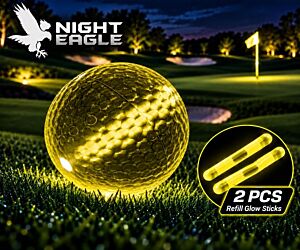 Yellow Pro Glow Night Golf Balls