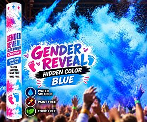 Gender reveal holi powder cannon